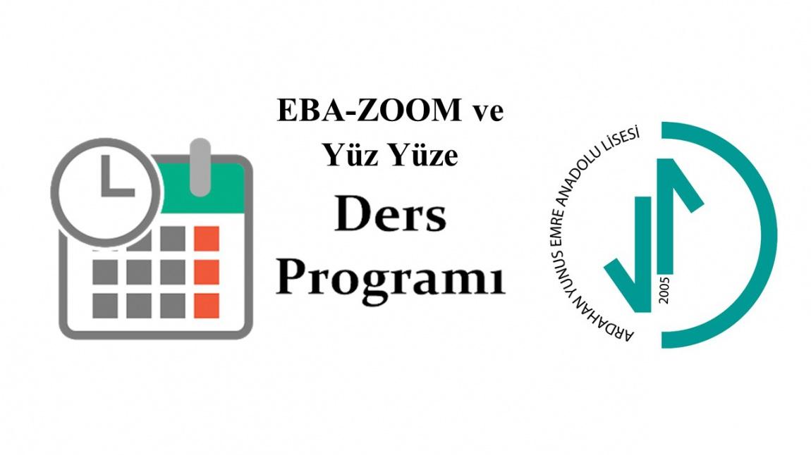Eba-Zoom ve Yüz Yüze Ders Programı