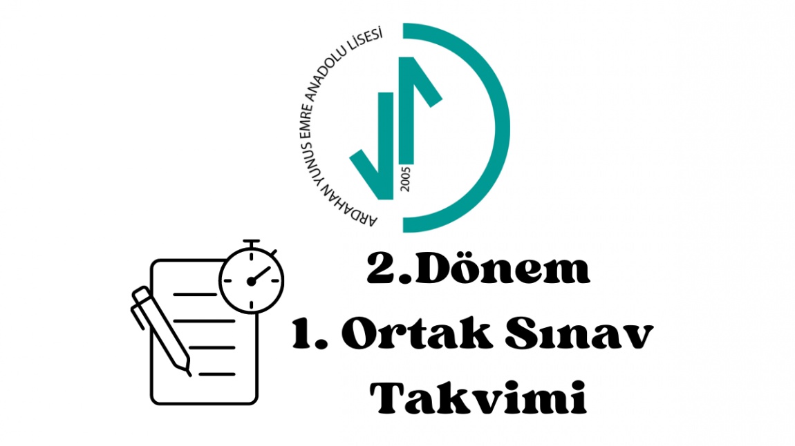 2. Dönem 1. Ortak Sınavlarımızın Takvimi