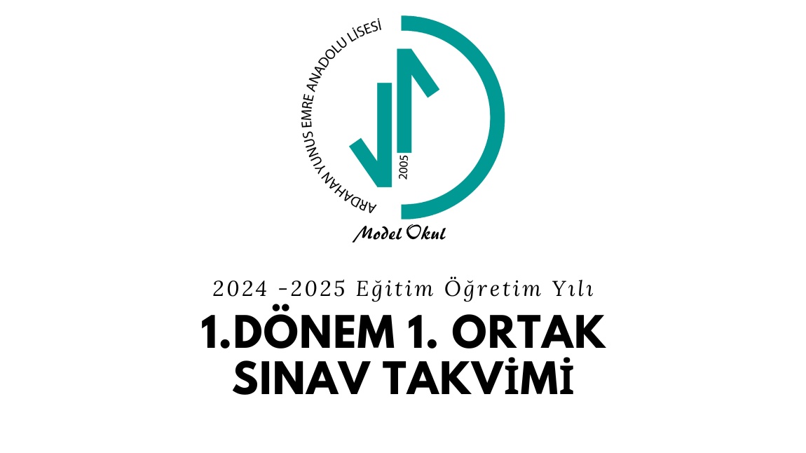 2024 - 2025 Eğitim-Öğretim Yılı 1. Dönem 1. Ortak Sınav Tarihleri (Güncellendi)